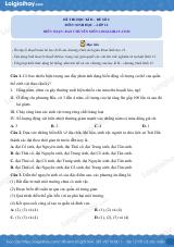 Đề số 2 – Đề kiểm tra học kì 2 – Sinh 12